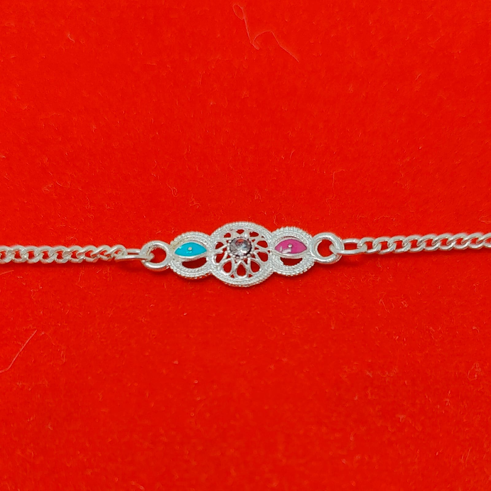 iconic silver rakhi